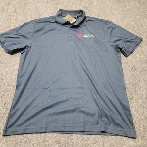 Eddie Bauer Performance Polo Shirt Mens XL Blue Short Sleeve 3M Logo NWT New